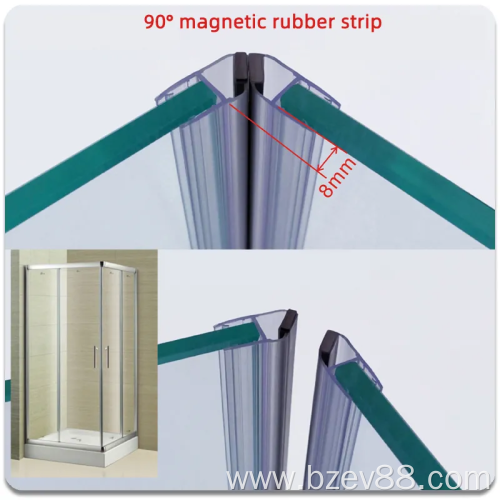 Shower bathroom room waterproof magnetic adhesive strip